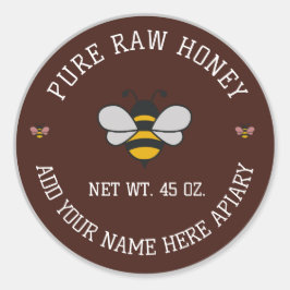 Adesivo Honey Jar Stickers | Bee & Honeycomb Apiary Labels