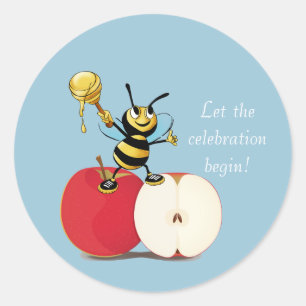 Adesivo Honeybee Apple Rosh HaShana
