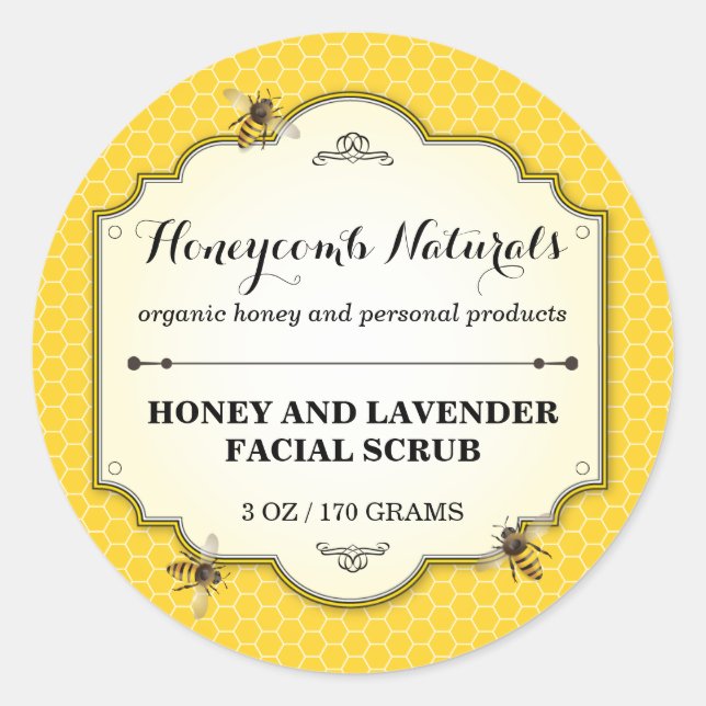 Adesivo Honeybee Handmade (Frente)