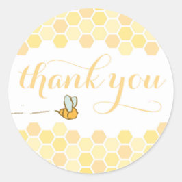 Adesivo Honeycomb com o doce obrigado