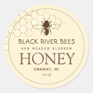 Adesivo Honeycomb e Bebê Raw Honey Honey Honey Honey Labe