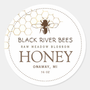 Adesivo Honeycomb e Bebê Raw Mel Branco