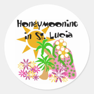Adesivo Honeymooning em St Lucia