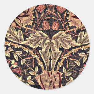 Adesivo Honeysuckle, um design de colheita William Morris,