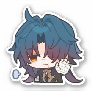 Adesivo Honkai Star Rail Chibi Blade Eu sou Fine Sticker