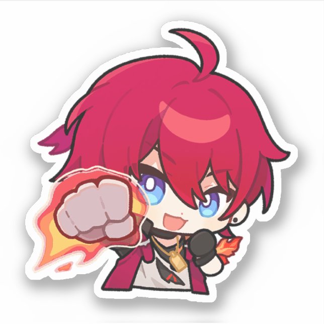 Adesivo Honkai Star Rail Chibi Luka Sticker (Frente)