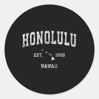 Adesivo Honolulu Hawaii Hi Athletic Sports