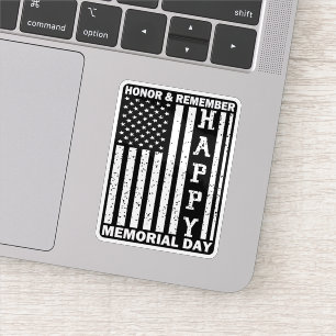 Adesivo Honra Lembre-Se Feliz Dia Memorial Bandeira Dos Eu