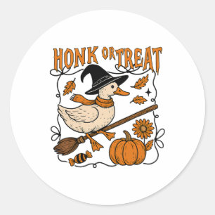 Adesivo Honra Ou Tratar Halloween Goose Cute Goose Witchy