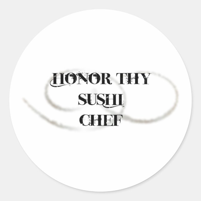 Adesivo Honra Thy Sushi Chef (Frente)