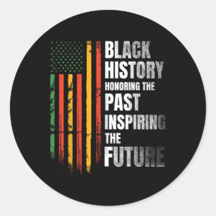 Adesivo Honrando o passado Inspirador Futuro Histórico Neg