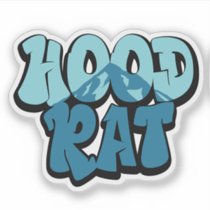 Adesivo Hood Rat grafite Monte Hood Oregon Mountain