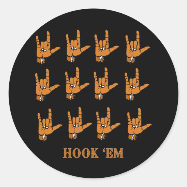 Adesivo Hook Em (Frente)
