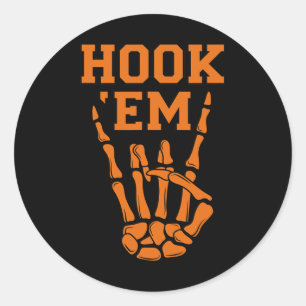 Adesivo Hook em Skeleton Horns Halloween