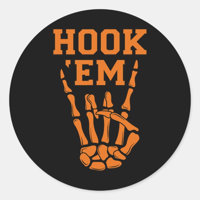Adesivo Hook em Skeleton Horns Halloween (Frente)