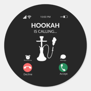 Adesivo Hookah Está Chamando Shihsa Hookah