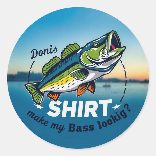Adesivo Hooked on Style: Donis' Bass Fishing Adventure  (Frente)