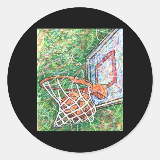Adesivo Hoop E Rede De Basquete (Frente)