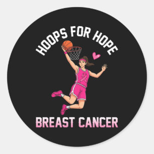 Adesivo Hoops Para O Bysketbyll De Consciência Do Cancer D