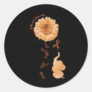 Adesivo Hope Fight Love Elephflower Sunflower Awaren