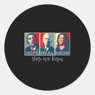 Adesivo Hope Heal Cresceu Obama Joe Biden Kamala Harris 20