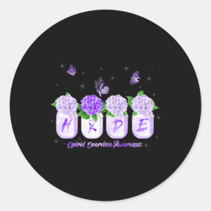 Adesivo Hope Hidrangea Flor Butterfly Opióide Sobredosagem