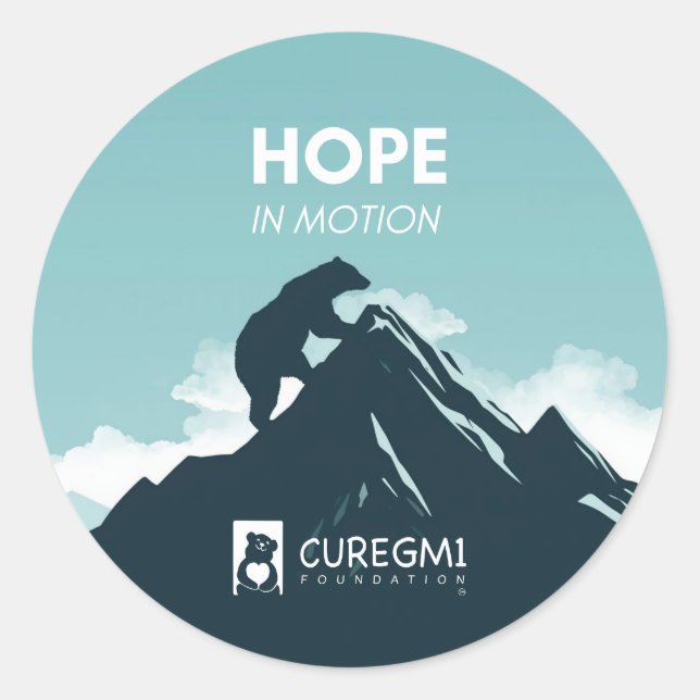 Adesivo Hope in Motion for GM1 Gangliosidosis (Frente)