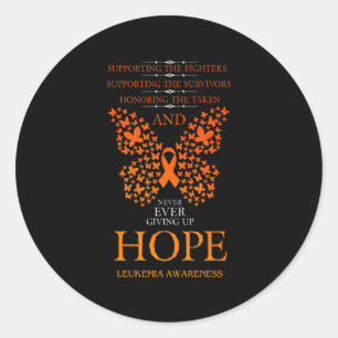 Adesivo Hope Leukemia Awareness Orange Ribbon 