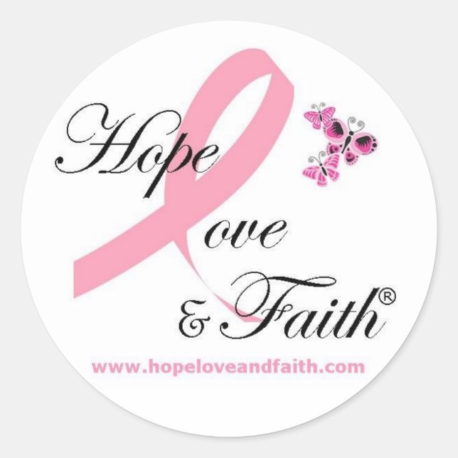 Adesivo Hope Love & Faith Stickers (Frente)