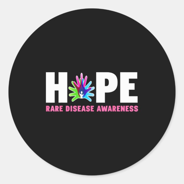 Adesivo Hope Rare Disease Awareness Shirt - Rare Disease D (Frente)