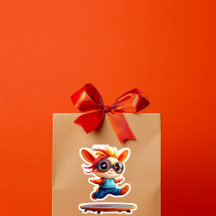 Hoppin Bunny Vinyl Sticker