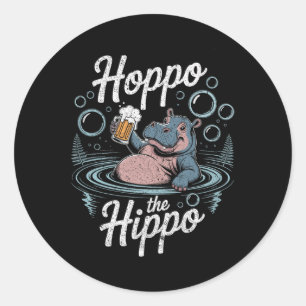 Adesivo Hoppo A Cerveja Hippo Bolha Hippo Prêmio de Divers