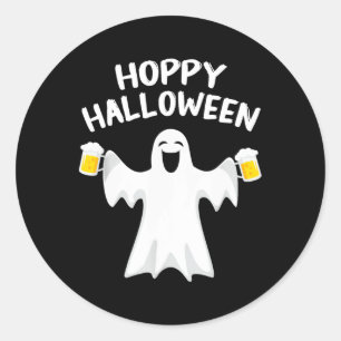 Adesivo Hoppy Halloween Diversão Halloween Ghost Beer Beer