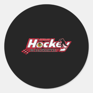 Adesivo Hóquei Chicago Blackhawks Preto Licenciado Oficial