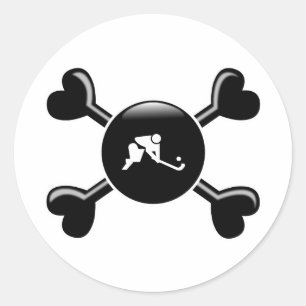 Adesivo Hóquei em campo de Crossbones
