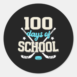 Adesivo Hóquei No Gelo 100 Dias Da Escola 100.º Dia Da Esc