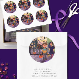 Adesivo Hora Assustadora Meninos do Monstro de Halloween