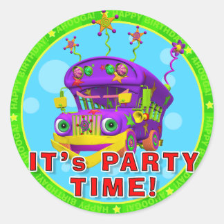Adesivo Hora da Festa! Bastões de Aniversário com Buster