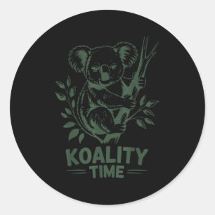 Adesivo Hora da Koality Urso Koala Engraçado Dormir Homens