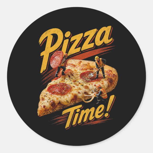 Adesivo Hora da Pizza! (Frente)
