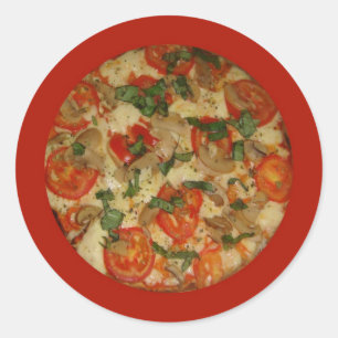 Adesivo Hora da Pizza - Pedido de Vamos para Pizza!