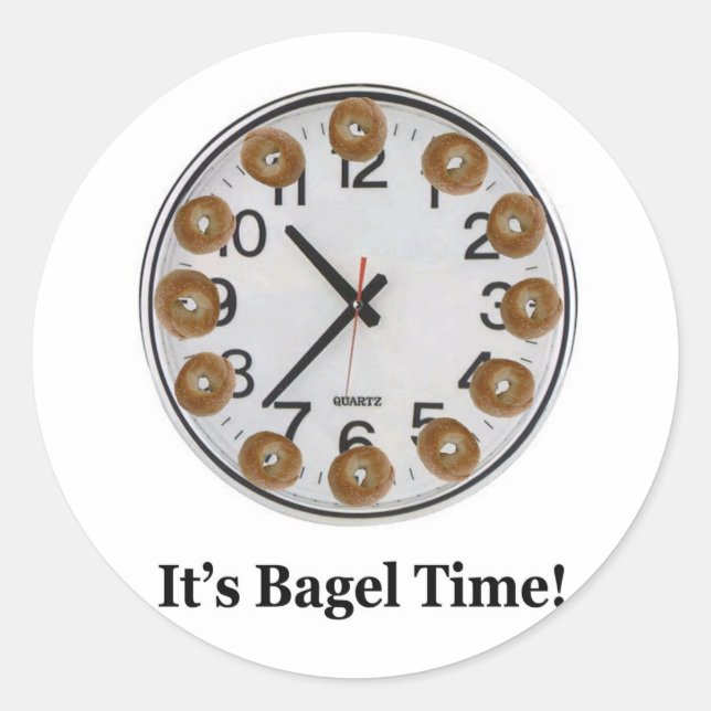 Adesivo Hora de Bagel! (Frente)