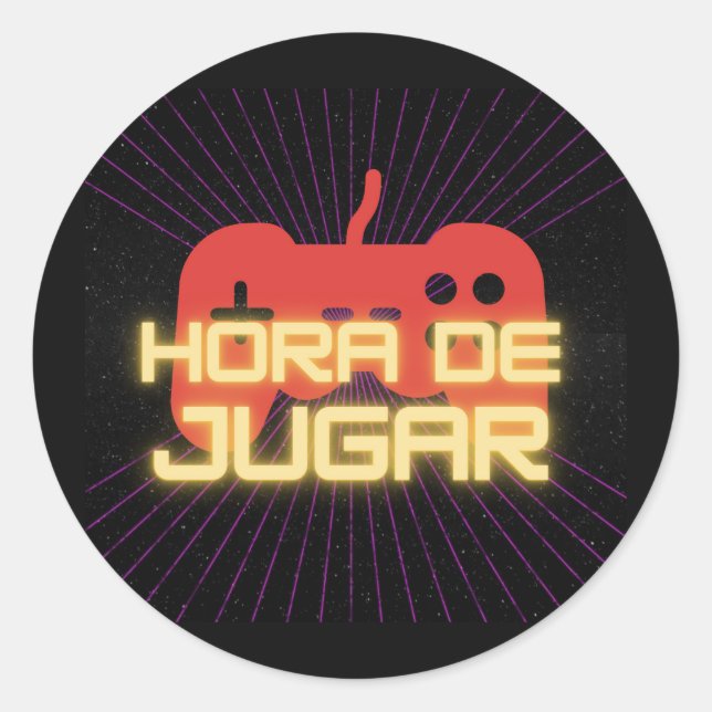 Adesivo hora de jogar (Frente)