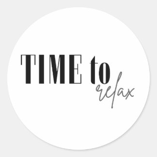 Adesivo Hora de relaxar