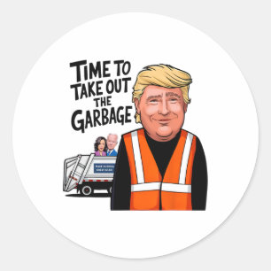 Adesivo Hora De Tirar O Garge Engraçado Mega Trump Presid