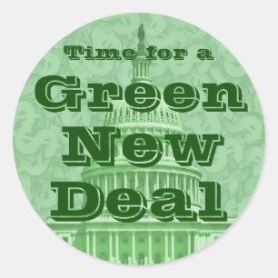Adesivo Hora de um novo acordo verde