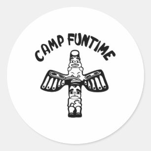 Adesivo Hora do acampamento, Presente, Punk, Rock, Retro,