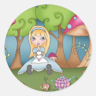 Adesivo Hora do Chá com Alice - Stickers