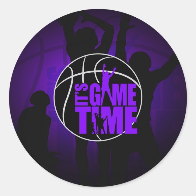 Adesivo Hora do Jogo - Roxo (Frente)