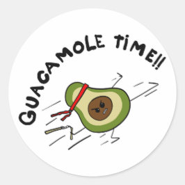 Adesivo Horário de Guacamole